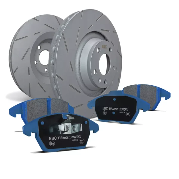 PD09KF029 Kit de Travagem EBC AUDI TT quattro 8N / VOLKSWAGEN Golf R32 Mk4 USR + Bluestuff NDX Dianteiro