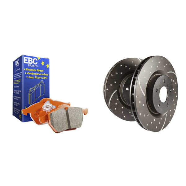 PD15KF1188 Kit de Travagem EBC SUBARU GD Turbo Groove + Orangestuff Dianteiro