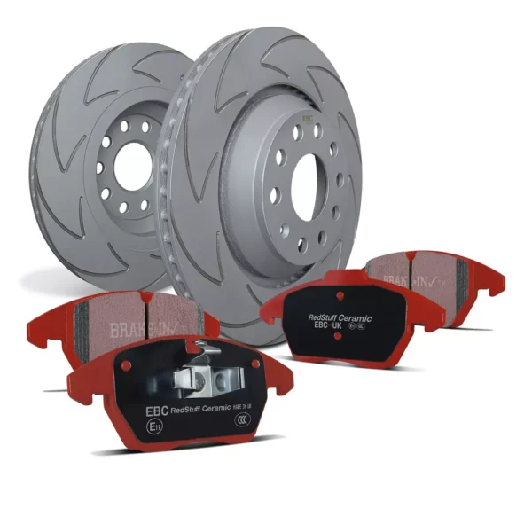 PD17KR071 Kit de Travagem EBC AUDI / SKODA / VOLKSWAGEN BSD + Redstuff Traseiro